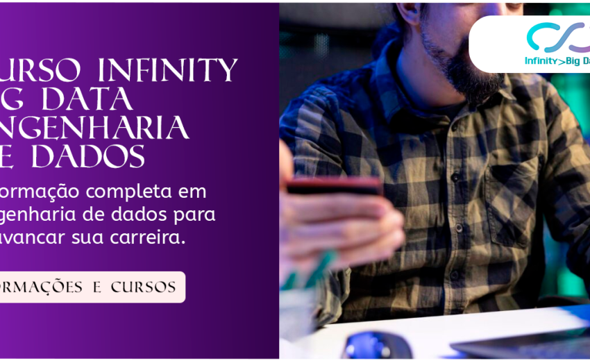 Banner do curso Infinity Big Data com destaque para Engenharia de Dados e certificado incluso